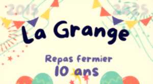 photo REPAS FERMIER DES 10 ANS DE LA GRANGE