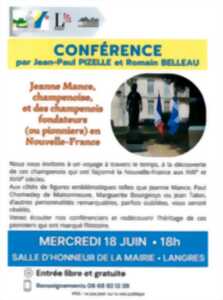 photo CONFÉRENCE JEANNE MANCE