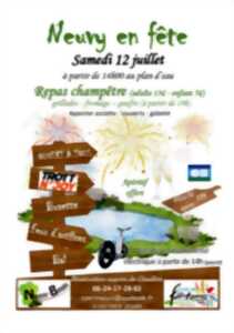 photo Neuvy en fête et feu d'artifice
