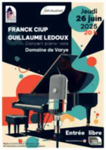 photo Franck Ciup & Guillaume Ledoux en concert piano-voix