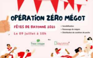 photo Opération Zéro Mégot pour l'ouverture des Fêtes de Bayonne !