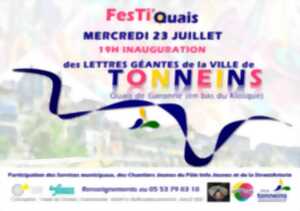 photo Festi'quais - Inauguration des lettres géantes