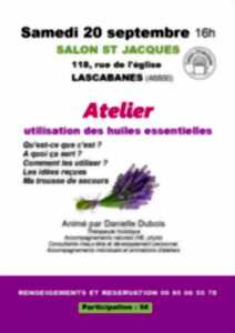 photo Atelier utilisation des huiles essentielles au Salon Saint-Jacques