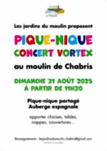 photo Pique-nique concert Vortex au moulin de Chabris