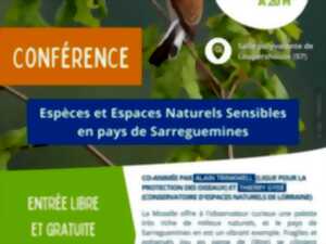 photo Conférence - Espèces et Espaces Naturels Sensibles en pays de Sarreguemines