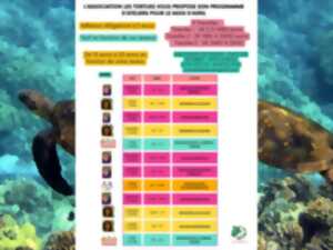 Association les tortues : Programme du mois d'avril