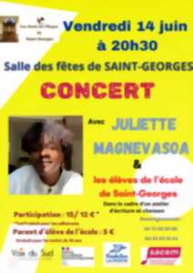 Concert de Juliette Magnevasoa et des élèves de l'école de St-Georges